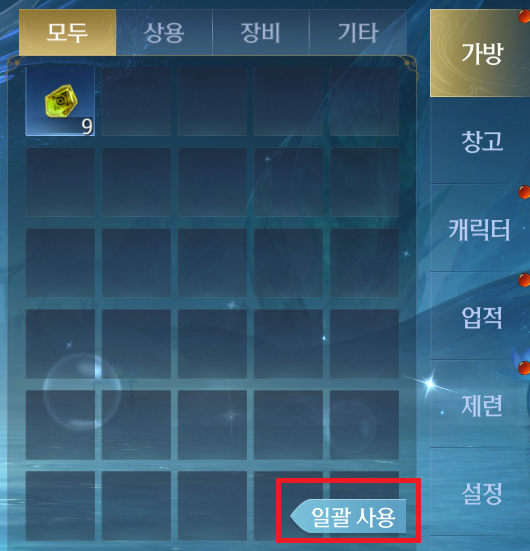 가방 일괄 사용 버튼.png